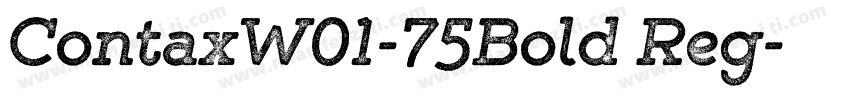 ContaxW01-75Bold Reg字体转换